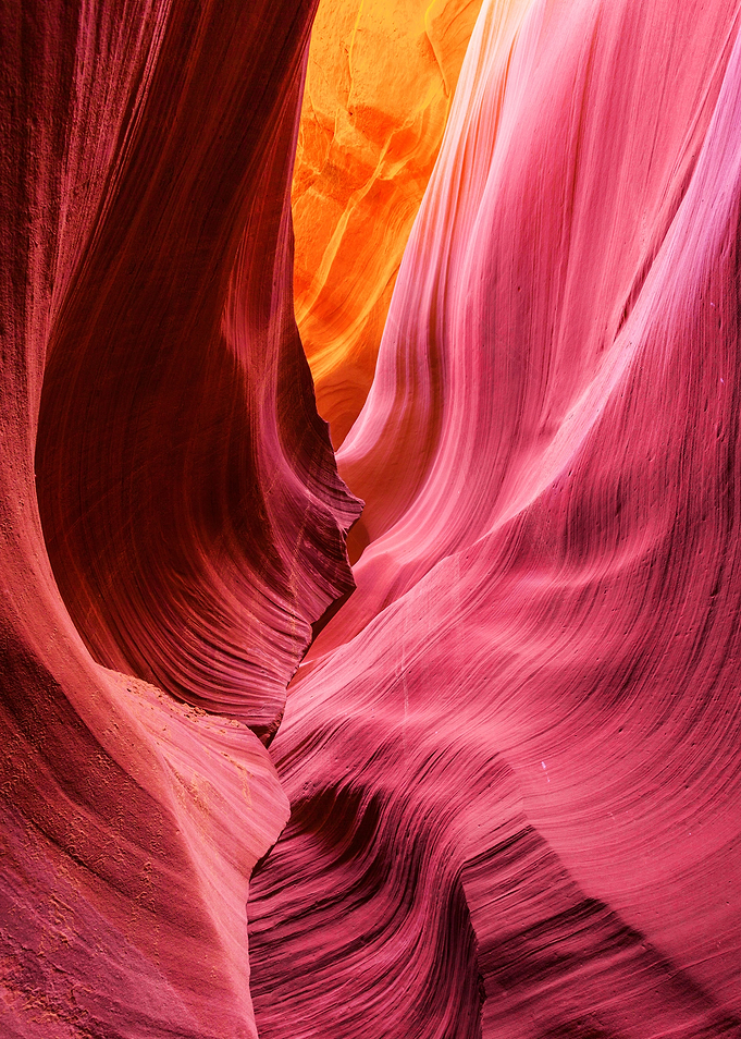 Desert Rose - Colorful rock formations in Lower Antelop ...