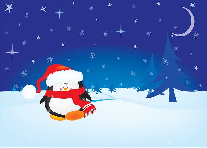 Christmas penguin
