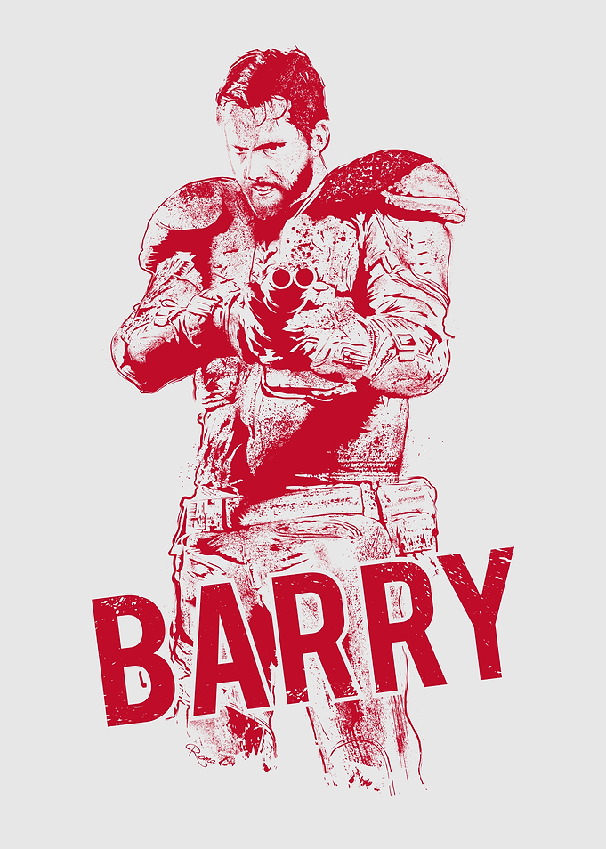Barry in red . From Wyrmwood - An Aussie Independant Zo ...