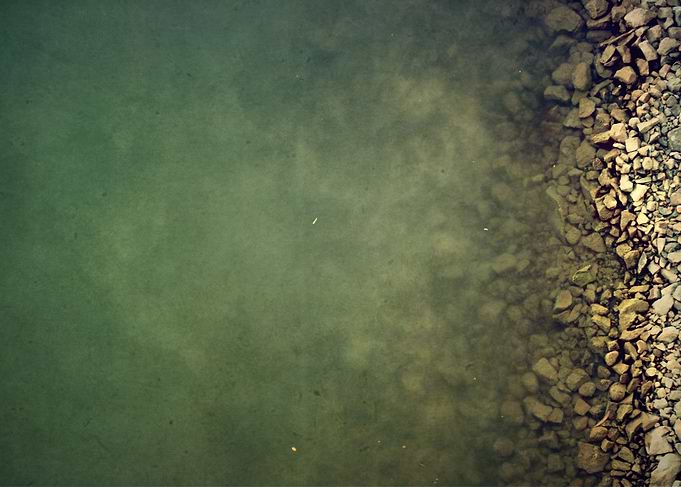 Rocks and water