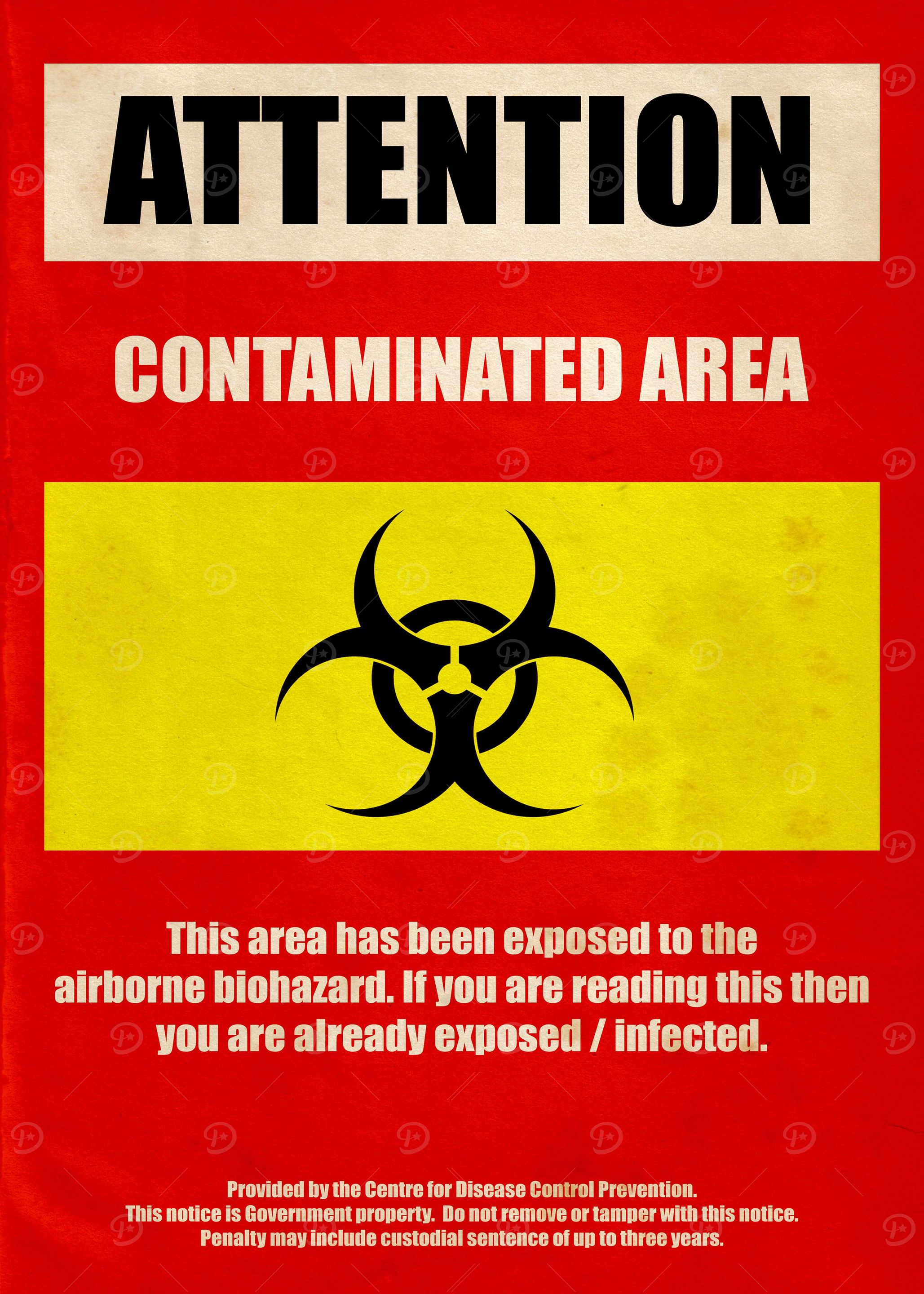 Biohazard warning