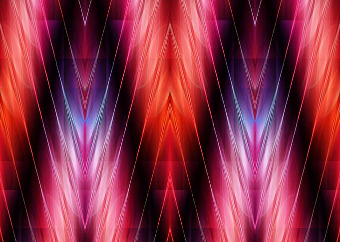 intense colored zig zag pattern