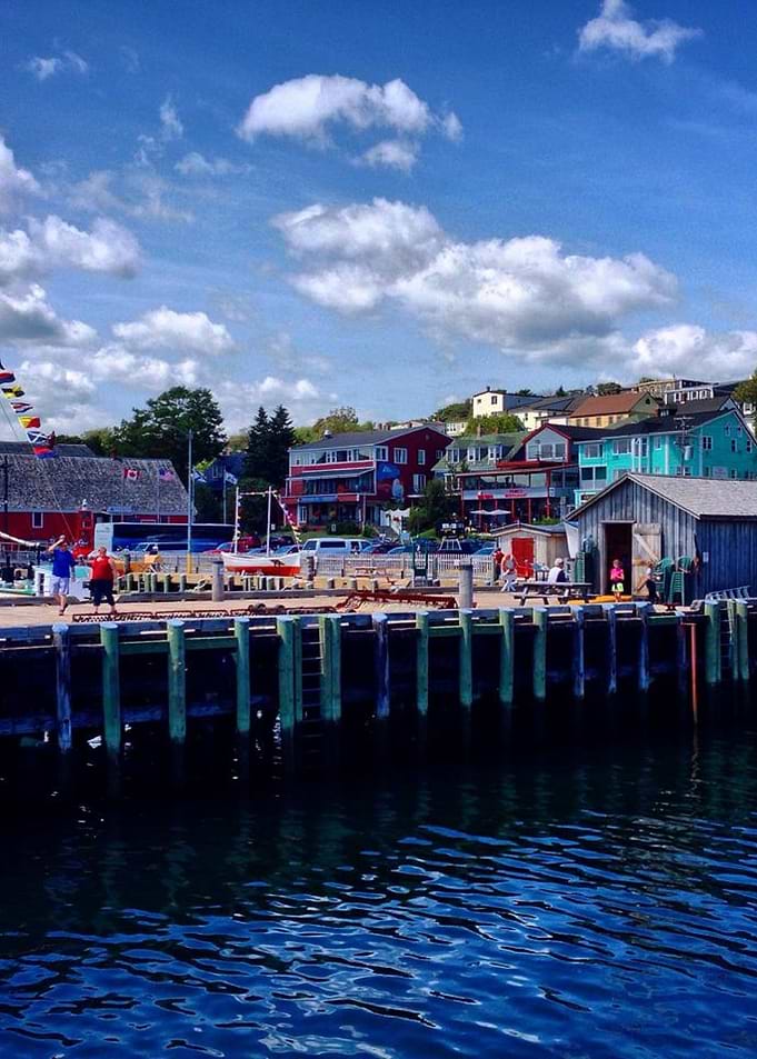 Town on the ocean