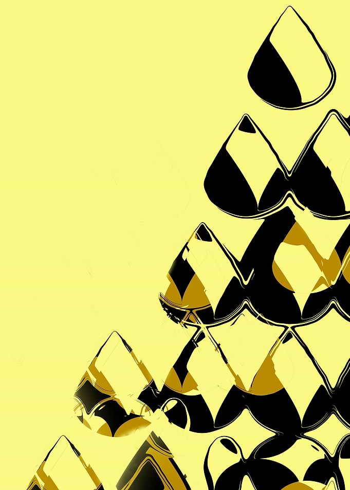 Drops abstract yellow black