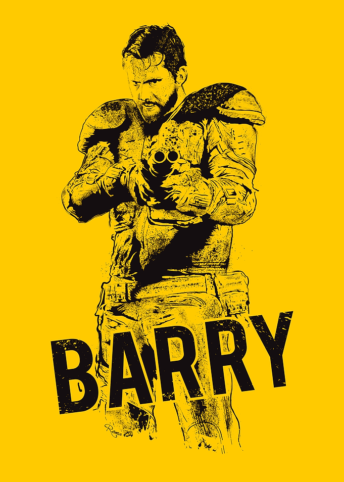 Barry, yellow background . From Wyrmwood - An Aussie In ...
