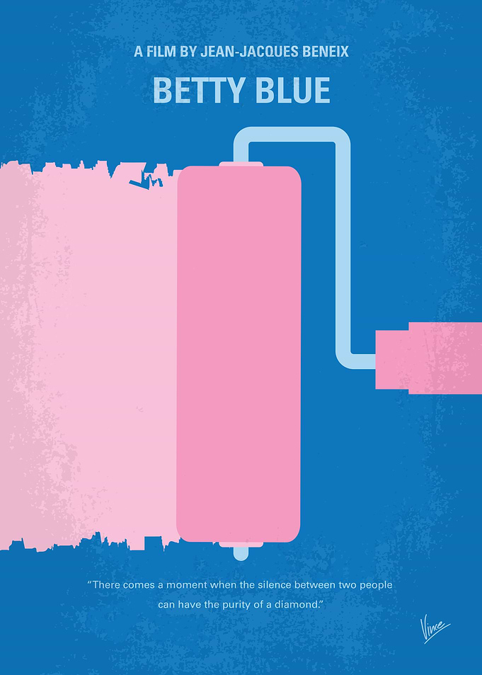 No359 My Betty Blue minimal movie poster Zorg is a han ...