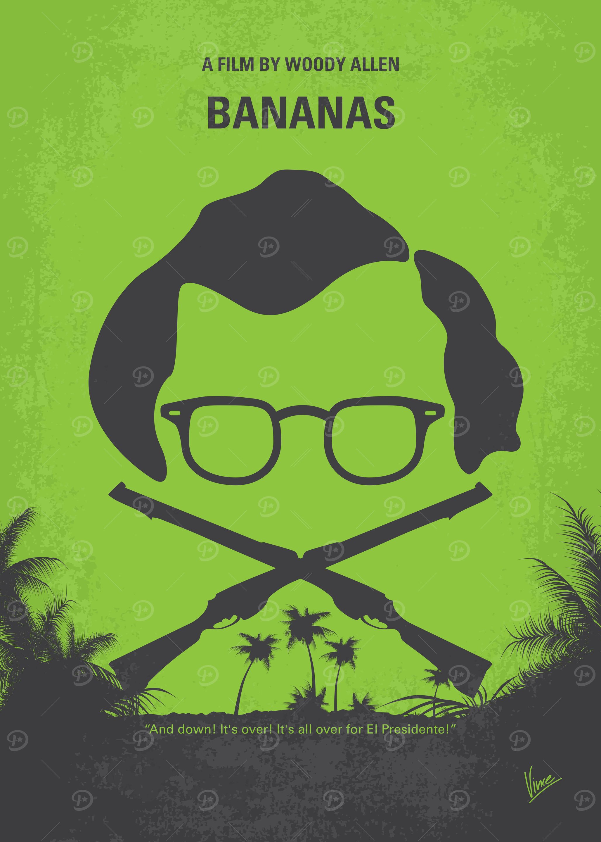 No375 My Bananas minimal movie poster When a bumbling ...