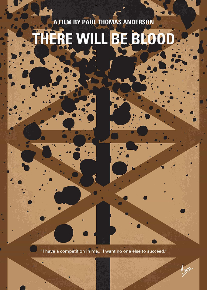 No358 My There Will Be Blood minimal movie poster A st ...