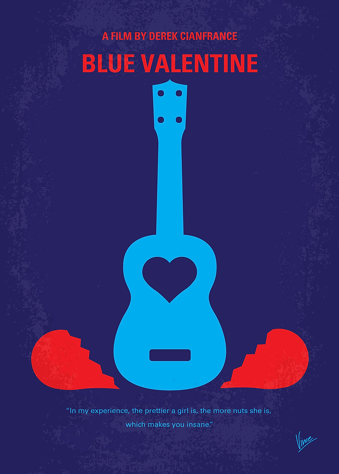 No379 My Blue Valentine minimal movie poster The film ...