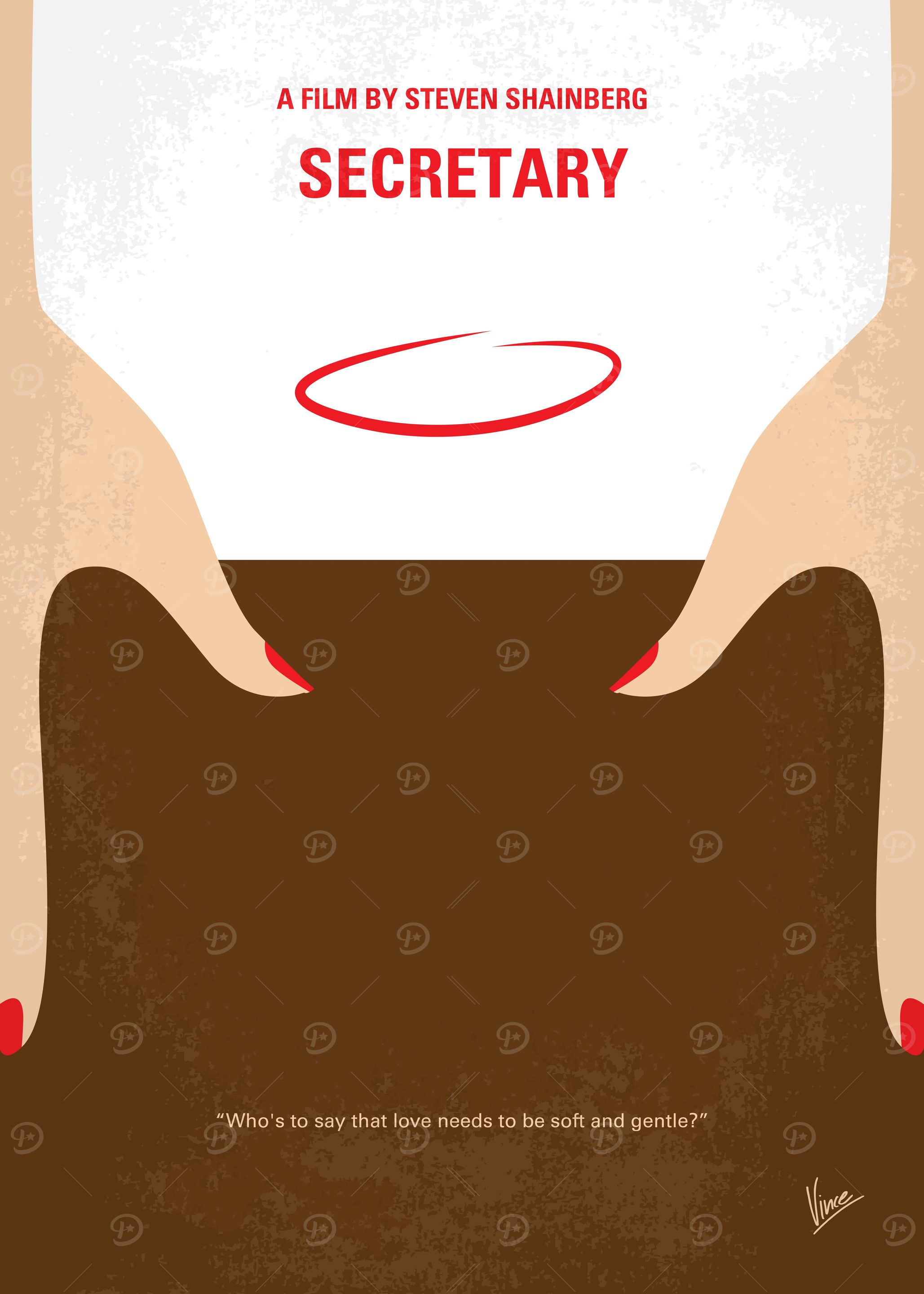 No371 My Secretary minimal movie poster A young woman, ...