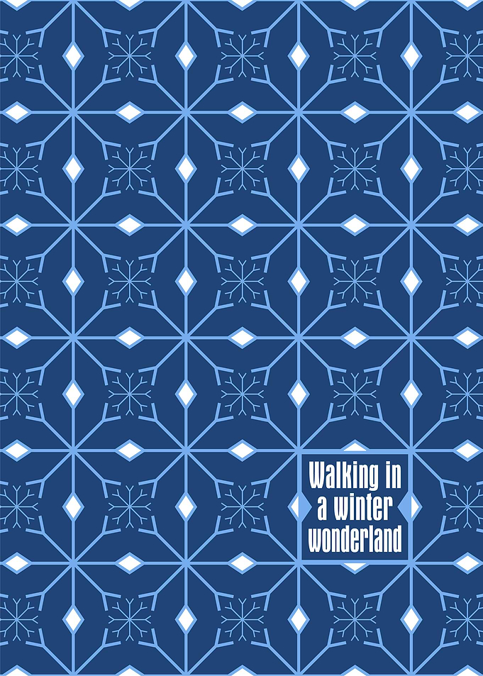 Winter Wonderland Snowflake Pattern
