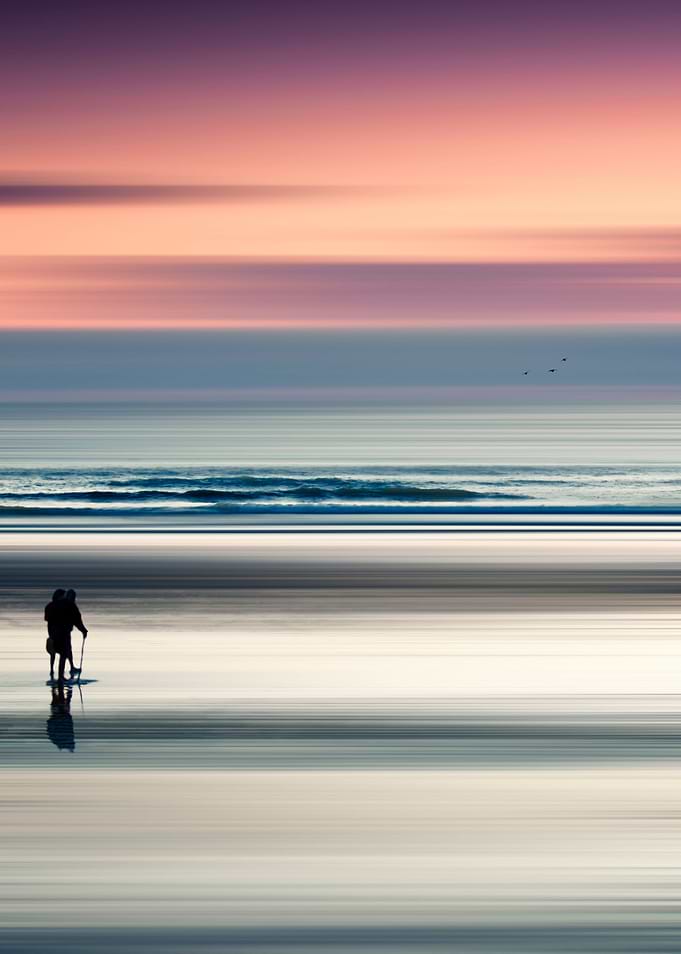Two people enjoying a walk