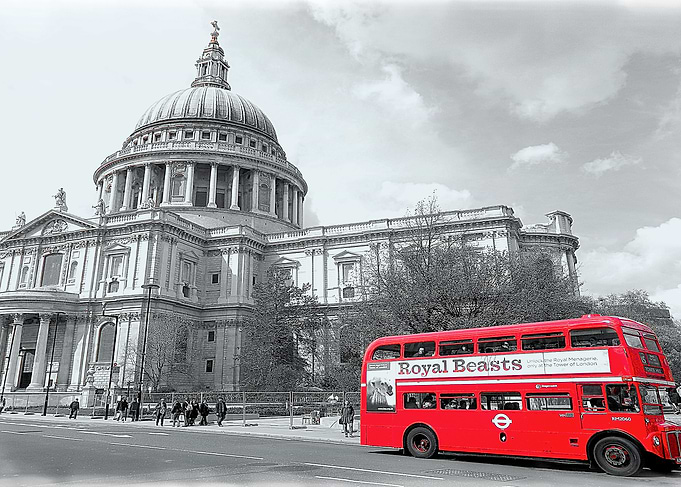Red Routemaster Popped