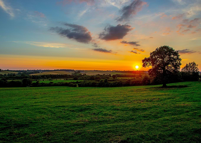 Open sunset