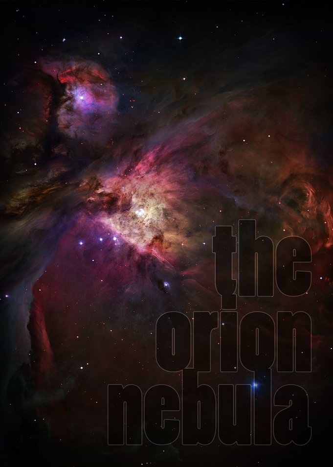 The Orion Nebula - photography by Hubble Space Telescop ...