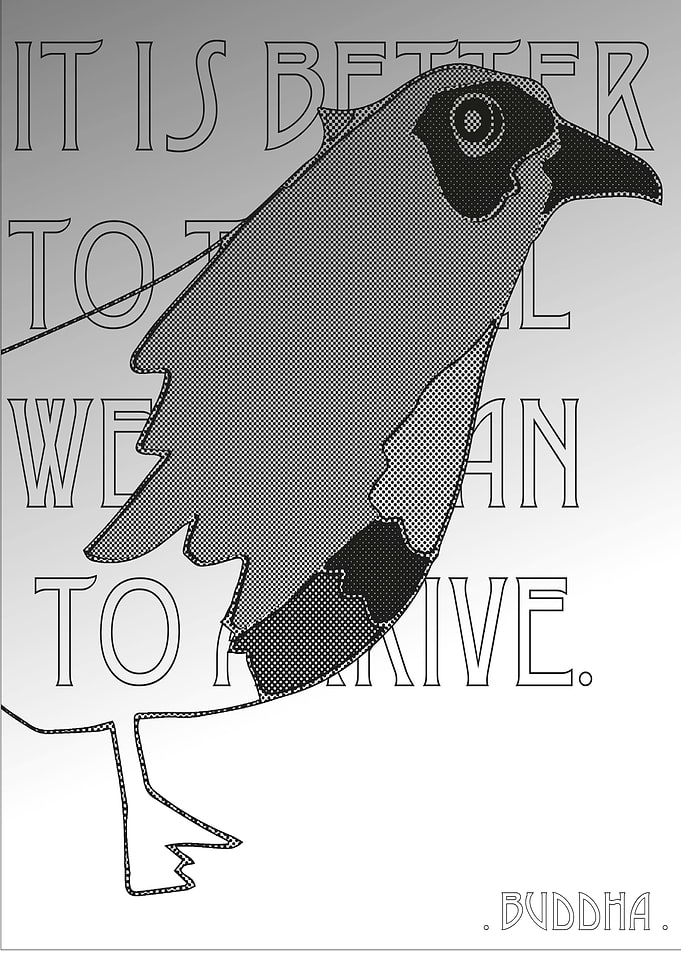 The halftone Bird
