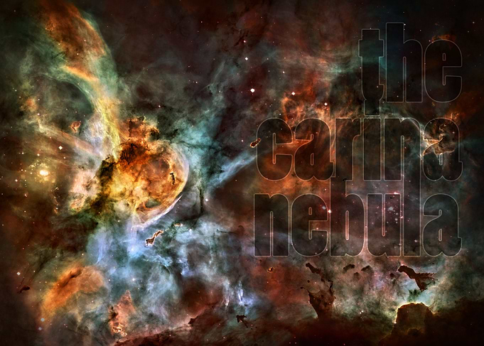 The Carina Nebula - photography by Hubble Space Telesco ...