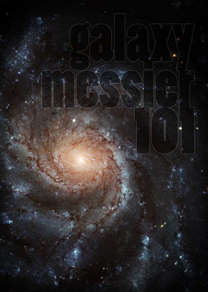 Galaxy Messier 101 - photography by Hubble Space Telesc ...