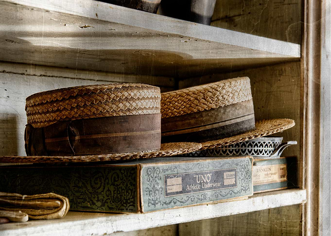 Found there pair of old hats at a rural mid west town i ...