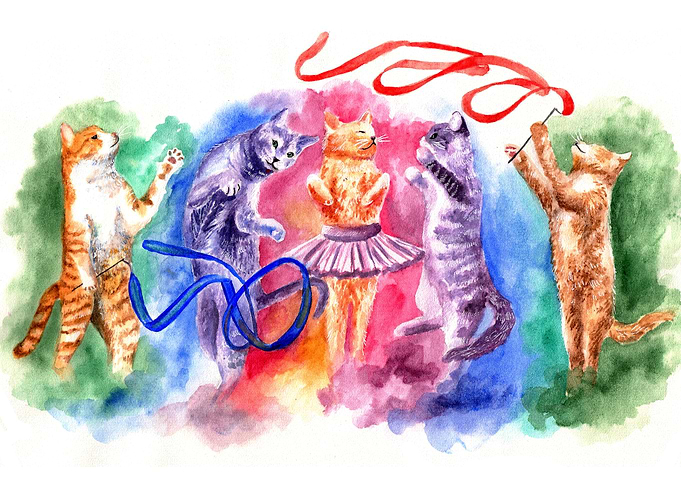 Dancing cats