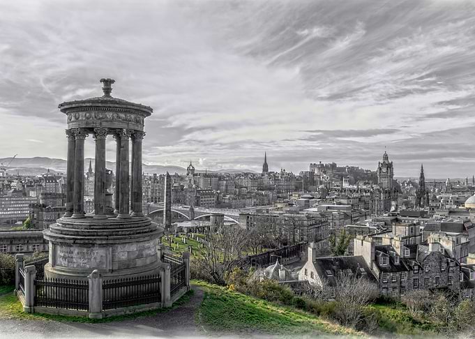 Spring on Calton Hill