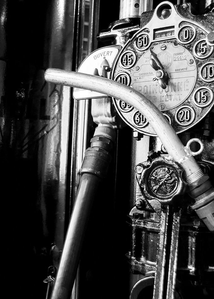 Old gasoline pump