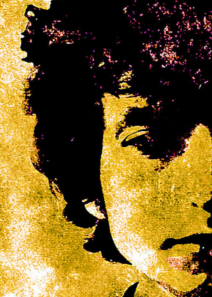 Bob Dylan- Watercolour Half face