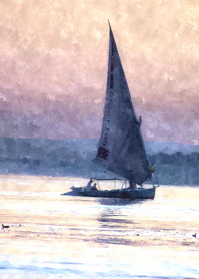 Felucca water colour