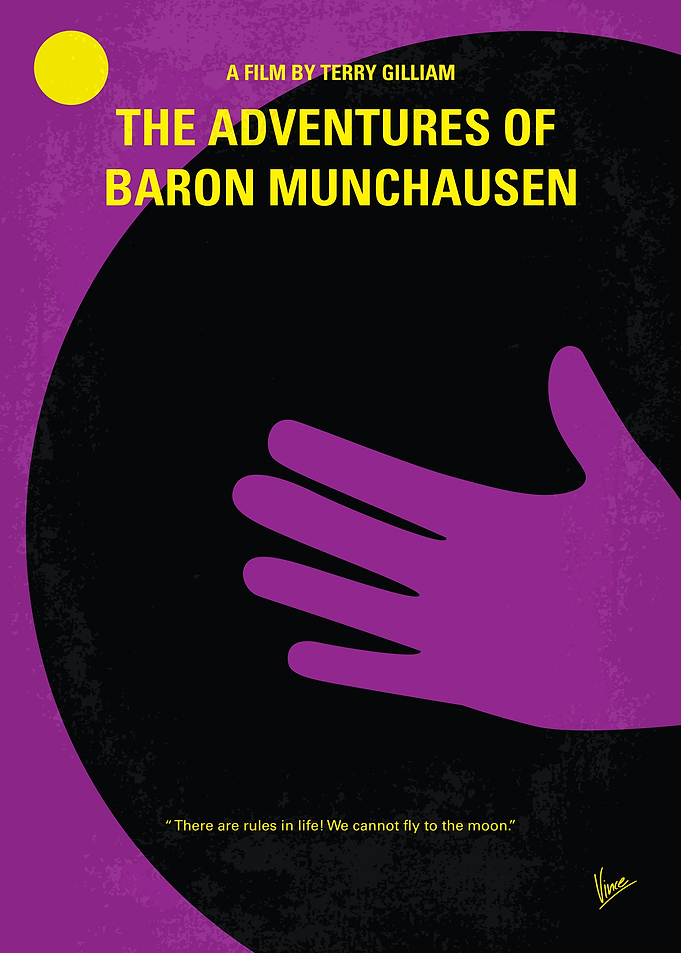 No399 My Baron von munchhausen minimal movie poster An ...