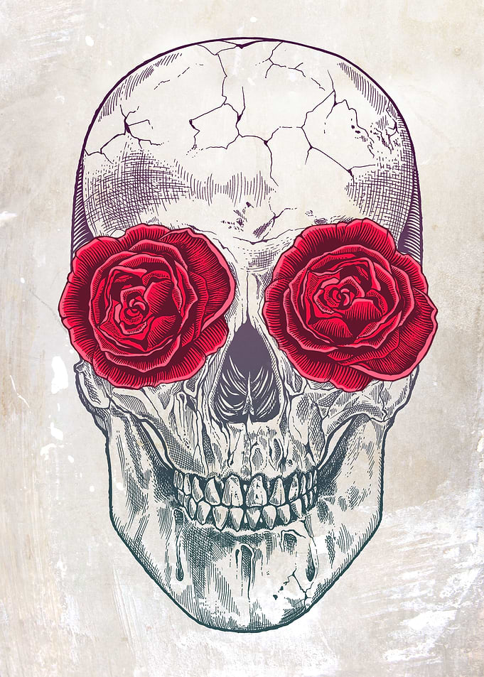 Skull Roses