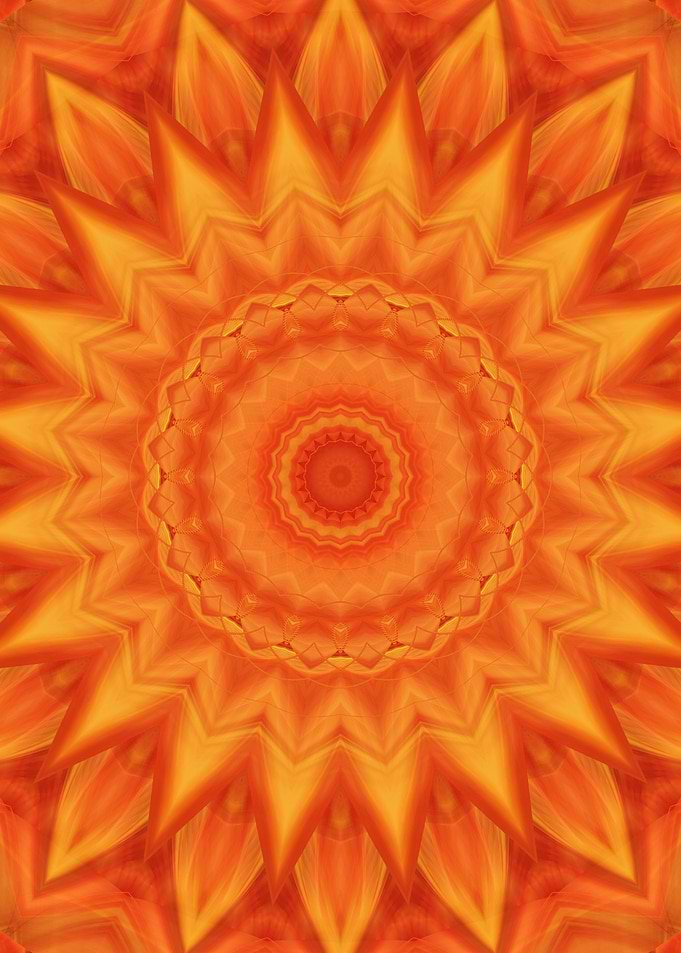 Mandala orange power