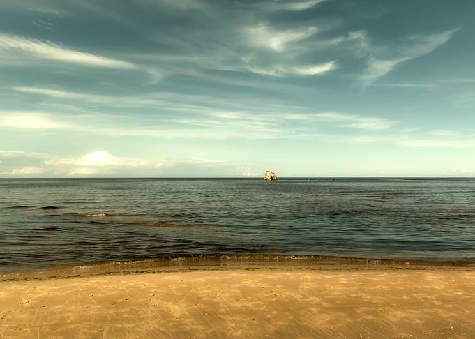 The Baltic Sea in Riga, Latvia
