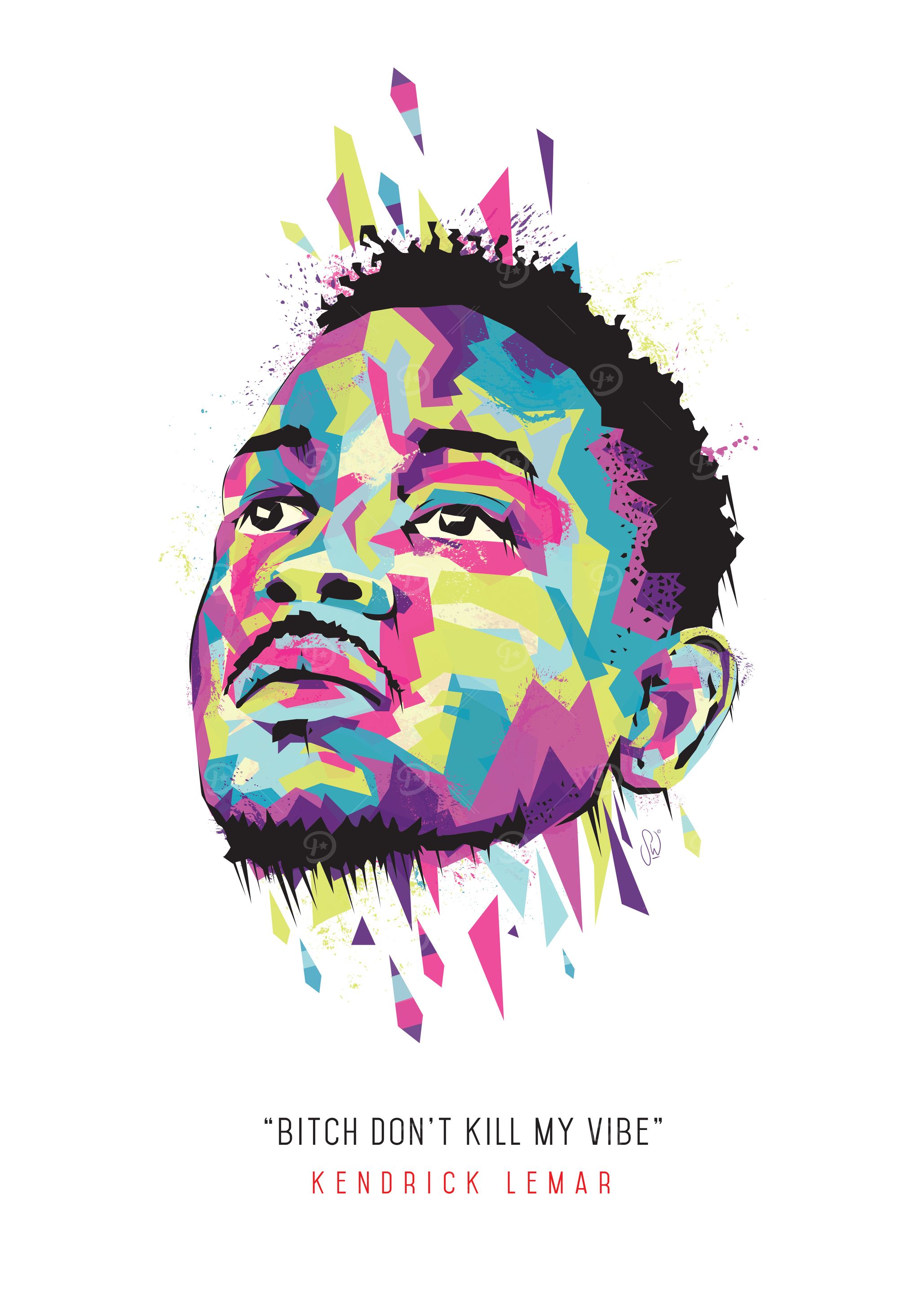 illustration of Kendrick Lamar