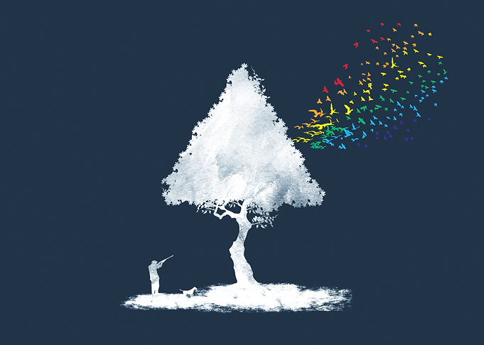 colorful hunting season.