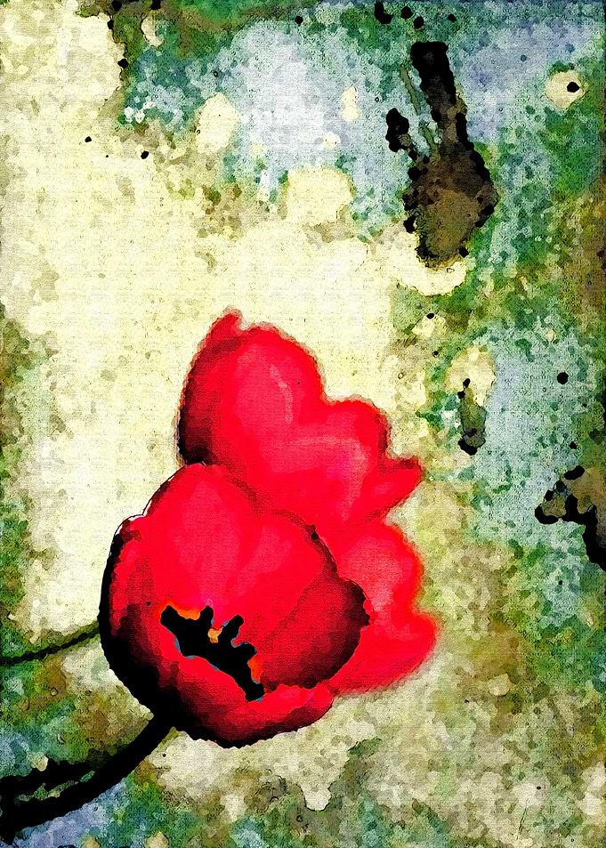 Enchanting Tulips - Painterly Style
