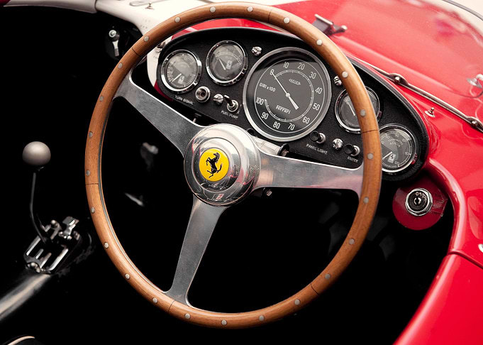 Ferarri vintage classic cockpit