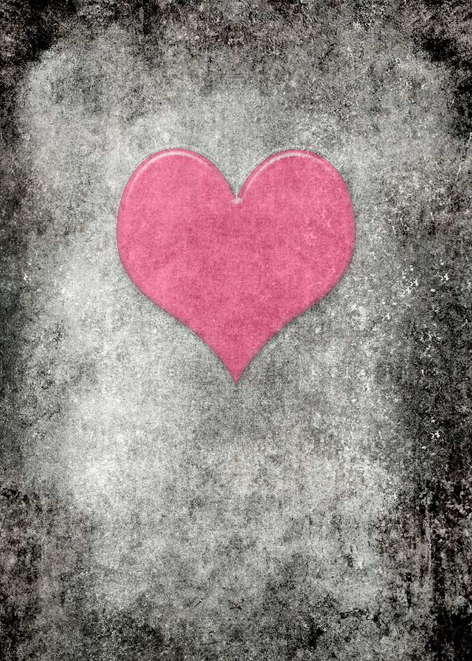 Grunge with heart - Vintage Valentines Heart in the hue ...