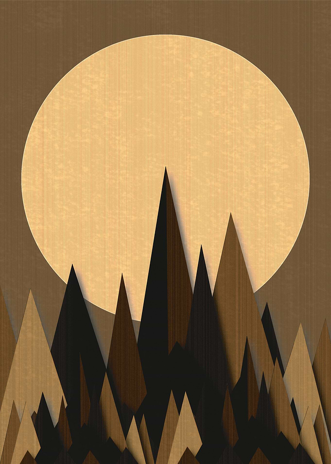 Landscape (brown wood)
