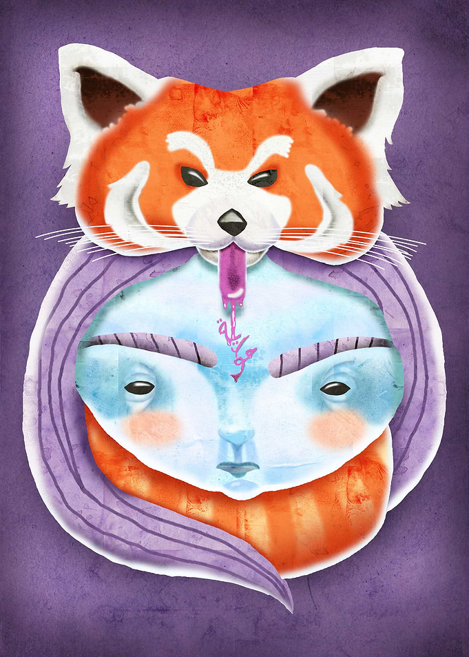 Huriyah and Red Panda