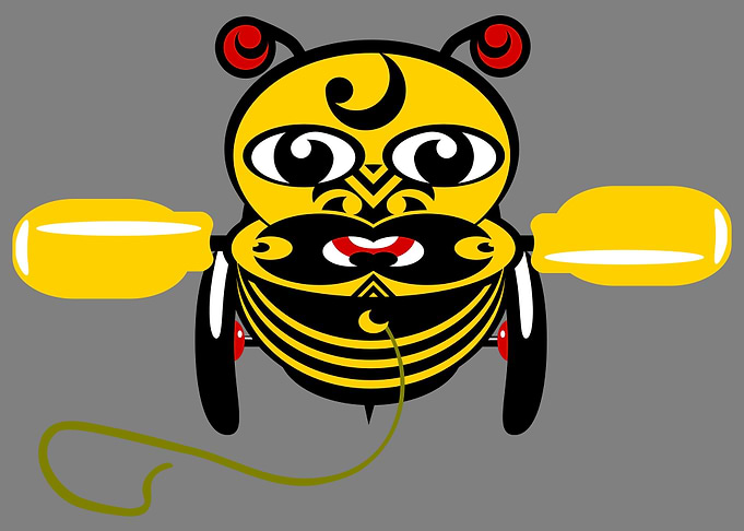 This is my fun take on a popular wooden bee toy that ne ...