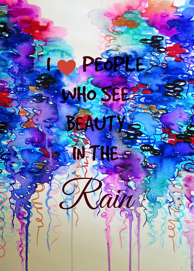 Beauty in the Rain - Typography