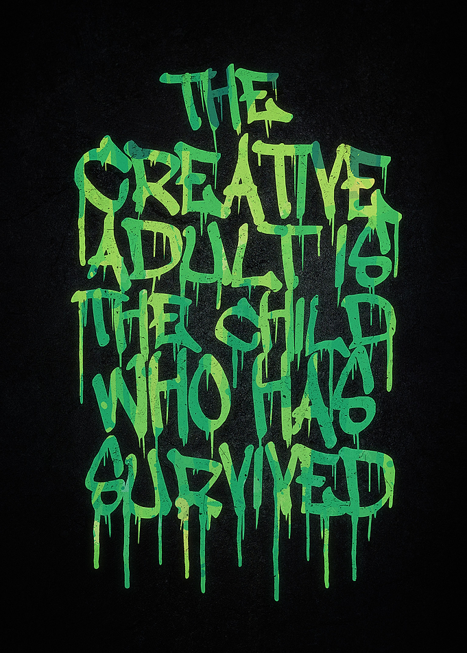 Graffiti Tag Typography! The Creative Adult is the Chil ...