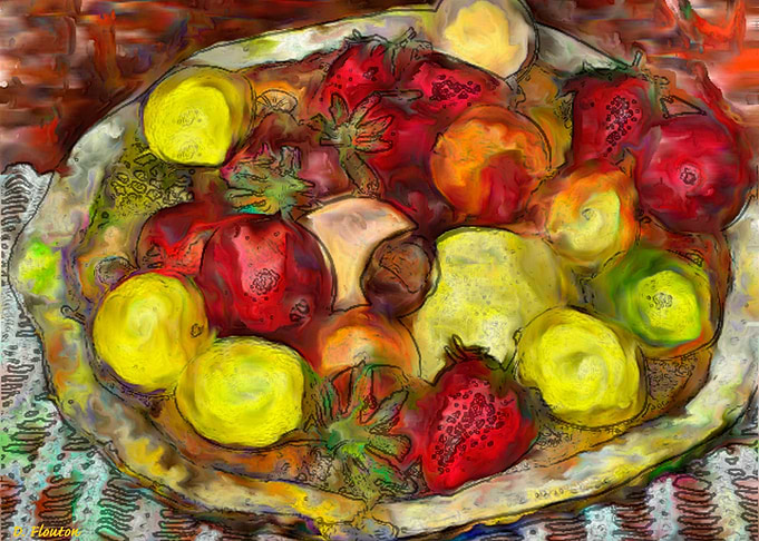 Fruit Bowl Painting