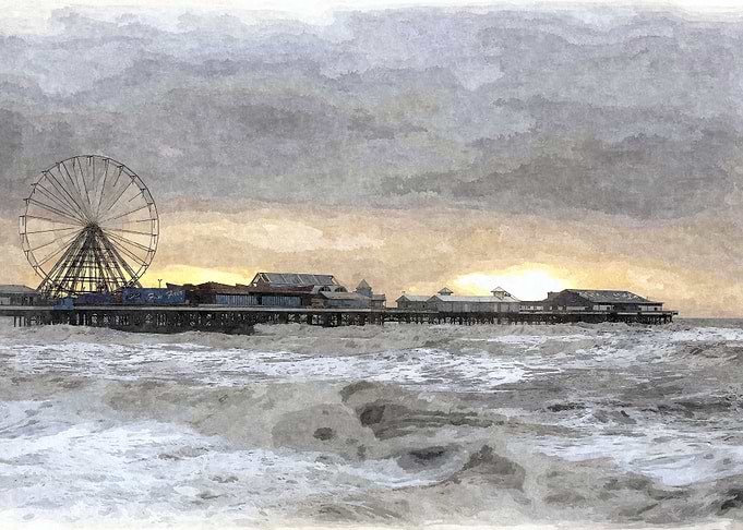 Blackpool Pier in Oils
