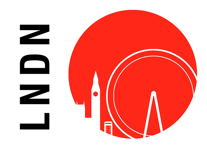London in a circle.