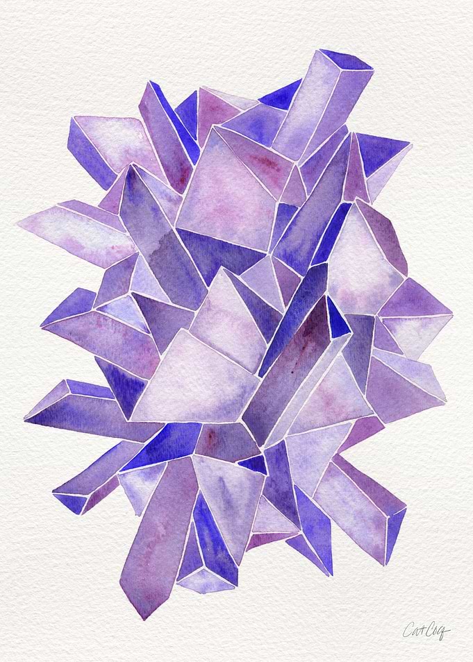 Amethyst Watercolor