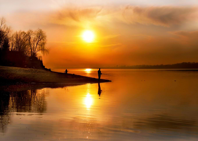 Sunset fishing