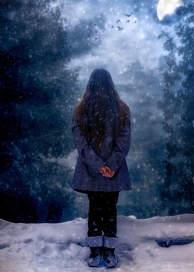 snowy night