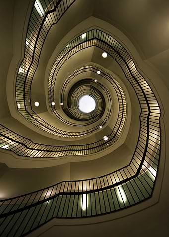 Modern spiral staircase