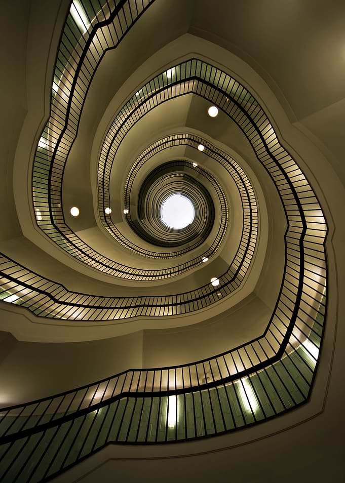 Modern spiral staircase